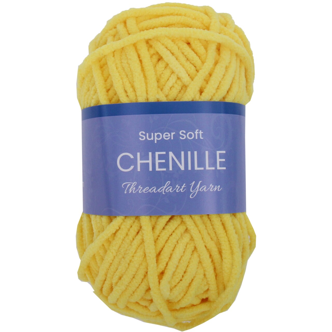 ThreadArt #5 Chenille Yarn for Crocheting, Knitting, Amigurumi, Super Soft Plush Velvet Yarn - 50 Gram 60 yds Fluffy Yarn Skeins